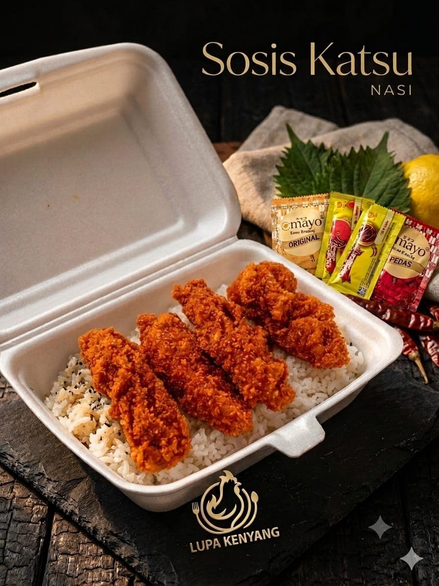 Nasi Sosis Katsu